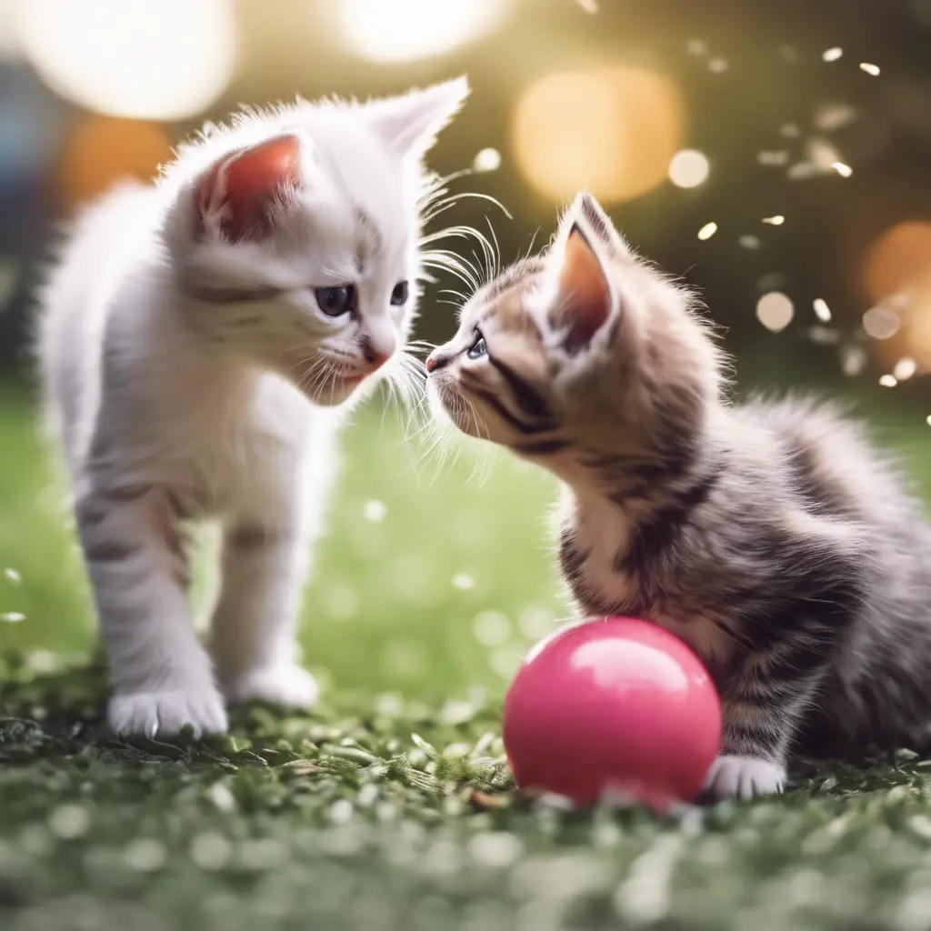プロンプトは「ボールで遊ぶ子猫の写真を生成してください」by dreamstadio